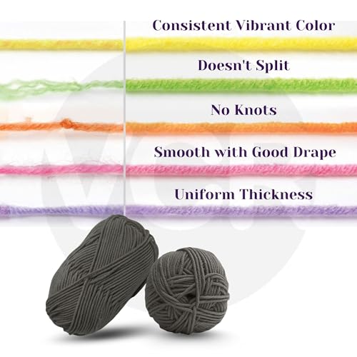 Image of VCR Seaweed Yarn, 100 Grams Hank, 190 Meters Length, Acrylic Ball for Crochet and Knitting, Soft Crosia Threads, Pack of 1 Yarn, Suitable for DIY Crafts