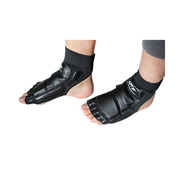 Kagogo-Taekwondo-Training-Boxing-Foot-Protector-Gear-Martial-Arts-Fight-Boxing-Punch-Bag-Sparring-MMA-UFC-Thi-for-Men-Women-Kids-Children Kagogo Taekwondo Training Boxing Foot Protector Gear Martial Arts Fight Boxing Punch Bag Sparring MMA UFC Thi for Men Women Kids Children (Black, X-Small)