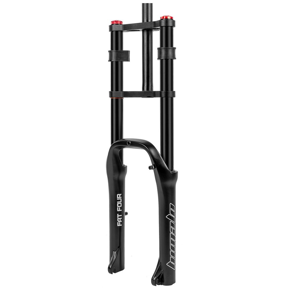 WIQUYBML Snow Bike Front Fork For A Bicycle 20inch With Rebound Adjustment Air Fat Forks MTB 4.0" Tire 28.6mm Straight Tube 140mm Travel 9 * 135 QR XC AM