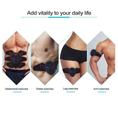 Elétrico Masculino Feminino Muscular Estimulante Toner Abs Braço Perna Ab Cinto Kit