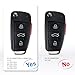 BestKeys 4 Buttons Entry Remote Keyless Car Key Fob Replacement for Audi Compatible with 2010-2014 A1 2006-2010 TT 2009-2010 R8 8X0837220D or 8X0837220 (1)