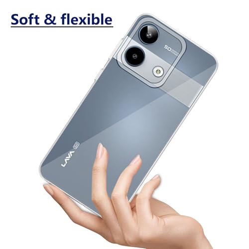 Image of Amazon Brand - Solimo for Lava Storm Play 5G Premium Transparent Soft Silicon Crystal Clear Back Cover [Transparent]