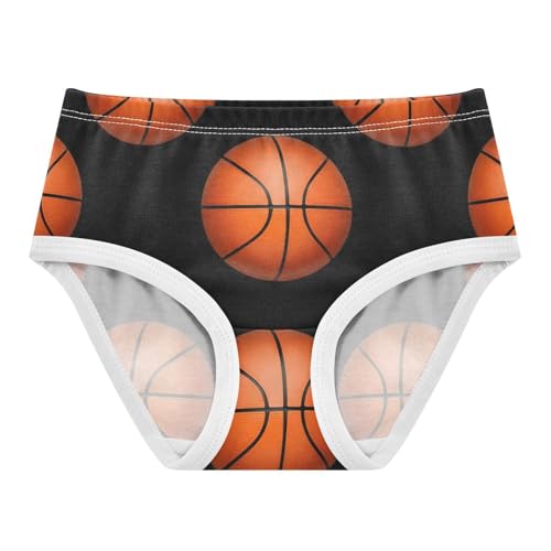 Bright Toddler Underwear Floral 2t Cotton Girl Panties Cute Orange Basketballs Black Briefs Kids Undies