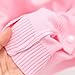 Baby Girls' and Toddler Long Sleeve Knit Button Front Cardigan Cute Heart Long Sleeve Sweater Fuzzy (Red, 4-5 Years)