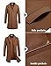 COOFANDY Men Long Jacket Heavy Winter Slim Fit Overcoat Casual Brown Pea Coats Warm Fashion Suit Coat Men Wool Walker