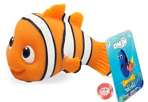 JA-RU Disney Stretchy Toys Nemo Figures Squish & Pull Toys. 1 (Unit) Finding Nemo Calming Fidget Toy, Stress Toys, Birthday Gifts for Kids, Boys &...