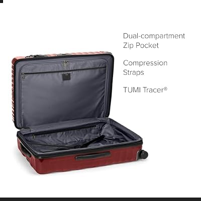 TUMI - 19 Degree Large Expandable Checked Luggage - 4-Wheels - Durable Hard Shell Zipper Expansion Checked Bag - Suitcase - Iridescent Spice
