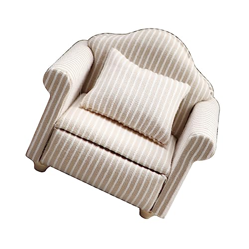 Milisten Mueble De Salón Juguete Decoración para Miniaturas Sofá Individual De Elegante para Decorar