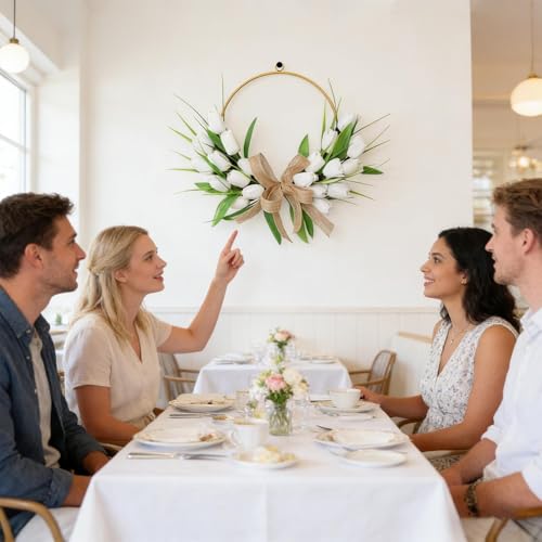 Corona para exteriores ideal para bodas fiestas y decoración de San Valentín 3