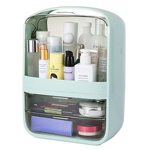 Portable Multifunctional Fully Open Makeup Organizer, Drawer Makeup Storage Box Desktop Sundry Storage Case,Waterproof&Dustproof Cosmetic Box