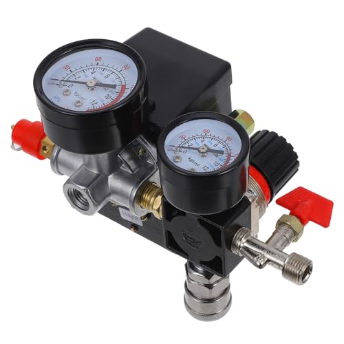 Interruptor de presión para compresor de aire industrial con manómetro 2