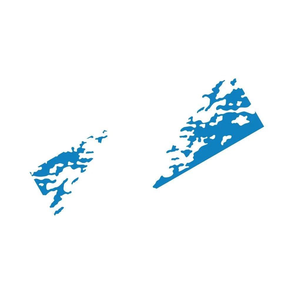 Car Tail Decoration Auto Decal Sticker Pickup Truck Tailgate(Glossy Blue)