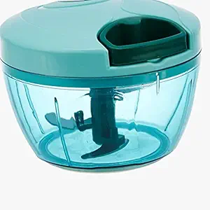 Small Handy Plastic Fruit and Vegetable Chopper and Cutter - Light Green