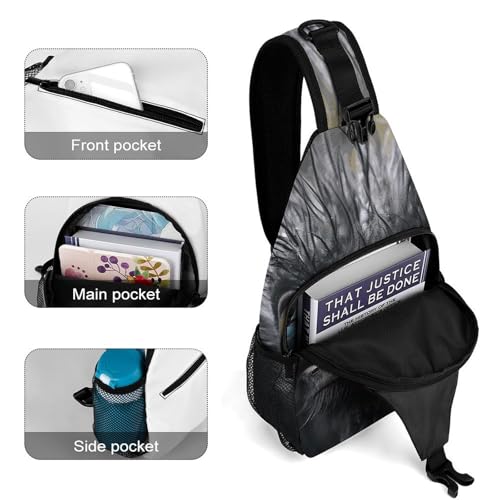 Mochila tipo sling casual ligera para hombre y mujer miniatura 4