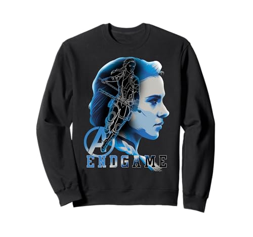 Marvel Avengers Endgame Black Widow Silhouette Poster Sweatshirt
