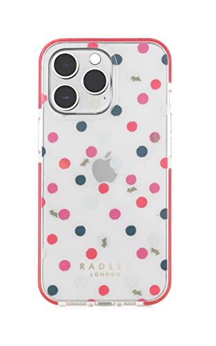 Radley Clear Bumper Case for iPhone 14 Pro Max - Evergreen Print/Red Bumpers