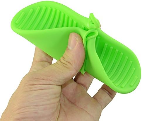 Veewon 2 x Silicone Pot Holder Oven Mini Mitt Cooking Pinch Grips Kitchen Heat Resitant Solution (ShenLv)