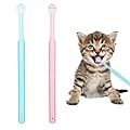 2 Pack Small Dog & Cat Toothbrush,360 Degree Soft Silicone Pet Toothbrush Cat Dental Care Dog Oral Hygiene Deep Clean Pet Teeth Cleaning Kit (Small Size)