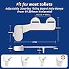 Bidet Attachment for Toilet Seat, Self-Cleaning Bidet Toilet Seat Attachment with Adjustable Bidet Angle (White)