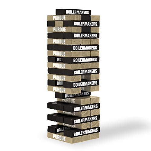 Image of Wild Sports NCAA Pro Football Tabletop Stackers Block Game for College Football Fan, Dorm Game, Tailgate