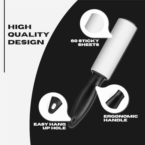 Image of MAYSON Lint Roller for Clothes & Pet Hair | 2 Refills + 1 Handle | 180 Sheets | Extra Sticky Lint Remover for Sofa, Carpet, Blanket & Furniture | Easy-Tear Spiral Cut Design