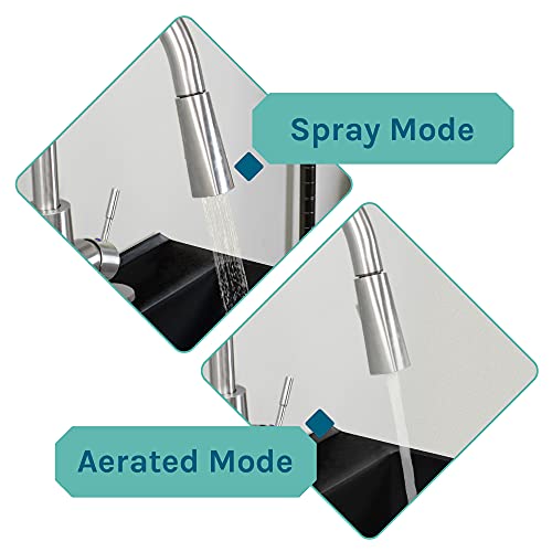 Laundry Sink Utility Tub With High Arc Metal Pull Down Faucet By Js Jackson Supplies Parent (Stainless Faucet, Black Tub) #TOP3