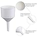 Kichvoe 2pcs 70mm Pp Plastic Buchner Funnels Laboratory Filter Funnels for Paper Filtration and Vacuum Filtration, Plastic Equipment for Scientific and Industrial Use