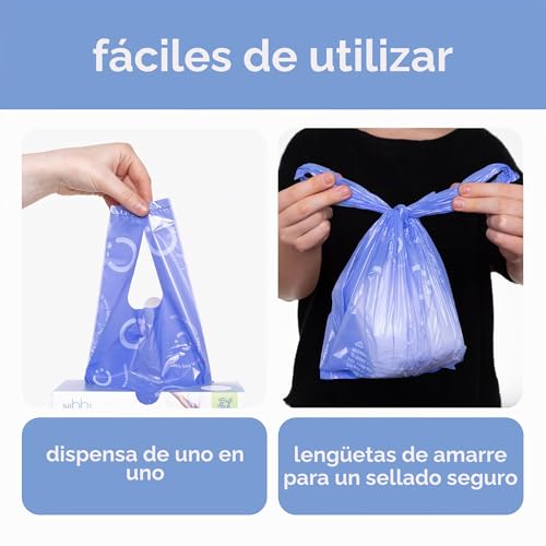Miniatura 3 de Ubbi Sacos Desechables Para Pañales, Aroma A Lavanda, Pestañas Fáciles De Atar, Bolsas De Basura Para Pañales De Bebé O Bolsas De Basura Para Mascotas, 200 Unidades