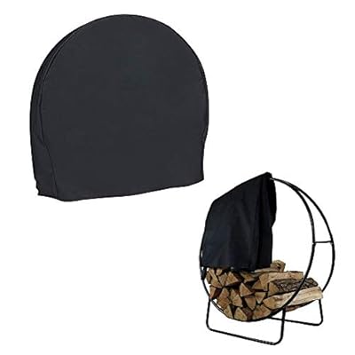 BOSKING 4 Feet Log Rack Cover 24"x24"x25" Inch Outdoor Heavy Duty Waterproof Firewood Rack Cover All Season Protection - Black