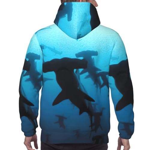 Sweat à capuche requins marteaux EdWal en polyester avec poche kangourou - 4