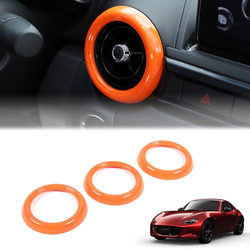 RX-8用　マツダ新型車エアコン吹き出し口キット　メッキリング　レッドリング 41NrdVwfsiL.jpg