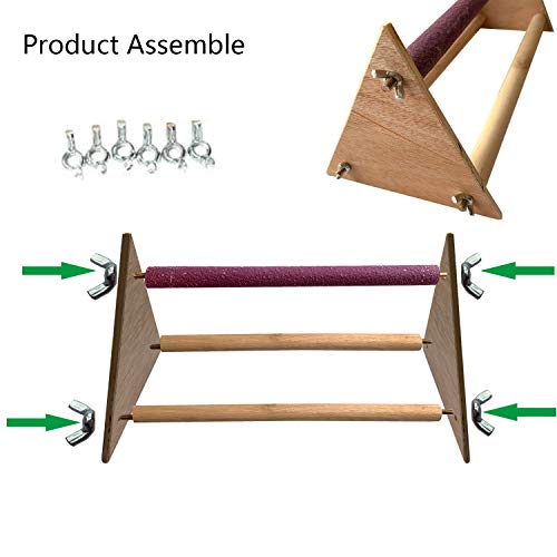Image of Chicken Perch - Wooden Chicken Swing for Hens & Large Birds