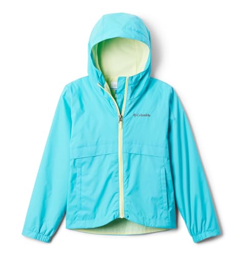 Columbia Youth Girls Rain-Zilla II Jacket, Geyser, Small