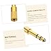 OFFSCH Audio Adapter Jack Adapter for Headphone Audio Interface Converter 3.5mm Adapter Guitar Converter Mixer Converter 6.5mm Charger Adapters 3.5mm Aux Adapter Alloy Earphone Telephone