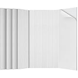 BUBOS 3 Pack Large Acoustic Panels,48' X 24' X 0.4' Acoustical Wall Panel,Self-Adhesive Sound Proof Foam Panels, Decorative Soundproof Wall Panels for Home Studio Office,White