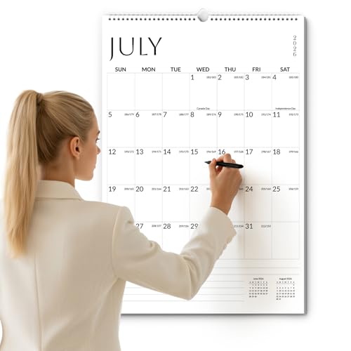 SUNEE 2026-2027 Wall Calendar Large 22.75'x15.5', 21 Month July Calendar (Ends March 2028), Vertical...