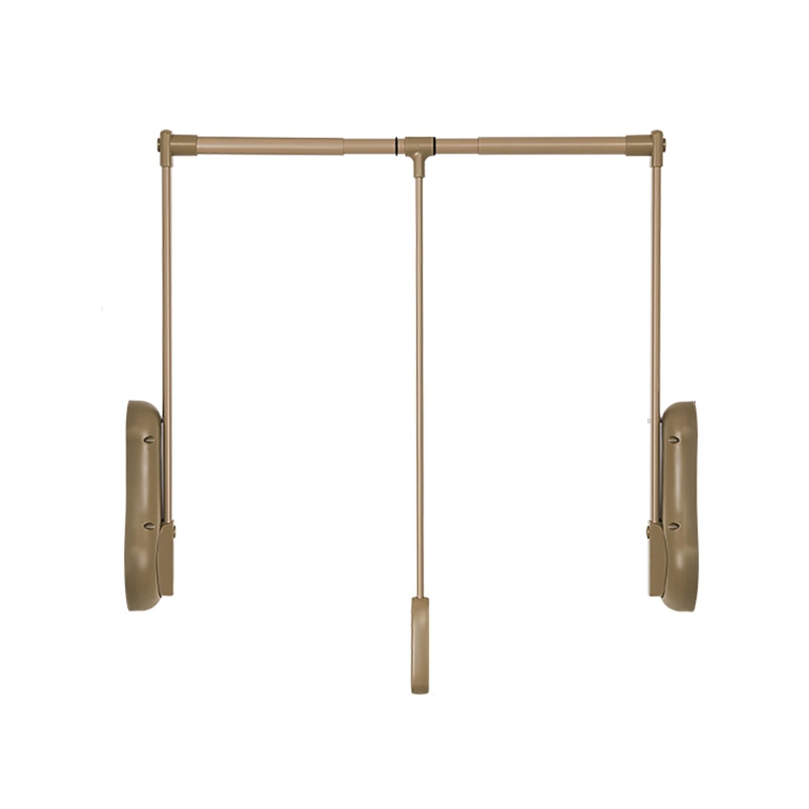 Barre de penderie escamotable réglable 135° pour penderie haute et placard