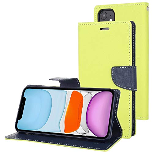 Étui rigide iPhone 11 vert protection antichoc et porte-cartes