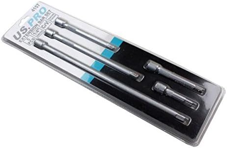 US PRO 1/4" Dr Extension Bar Set 5pc - 50/75 / 100/150 / 225mm 4157
