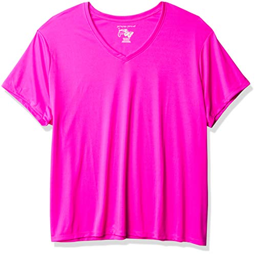 Just My Size Womens Cool DRI Short-Sleeve V-Neck Tee