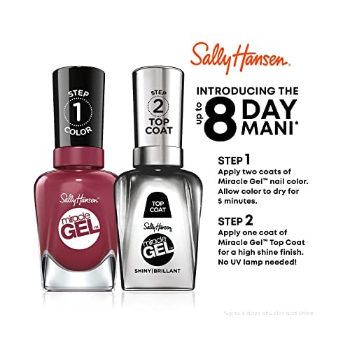 Sally Hansen Miracle Gel Friends Duo 2 Pack: The One With (Lavendoor & Top Coat Shiny) #TOP6