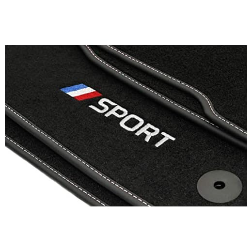 Sport Velour Fußmatten Satz für Renault Megane III (2008-2016) - 4-teilig - Passgenau