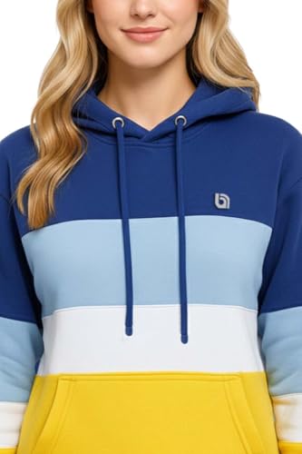 biyya® Womens Ladies Pullover Hoodie Top Long Sleeve Sweatshirt Top Soft Jumper Jacket Hoodies S-XXL (WPH-113-D, XXL) - Image 3
