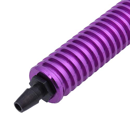 2Pcs Hobbypark Aluminum Fuel Tank Air Cooler Fuel Back Pressure Cooling W/Tubing Engine Parts For 1/8 1/10 Rc Nitro Car Truck Off Road Buggy Traxxas Redcat Hsp Hpi Axial (Purple) #TOP1