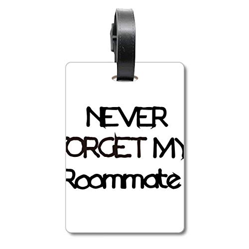Étiquette Never Forget My Roommate le cadeau idéal pour un colocataire ou voyageur