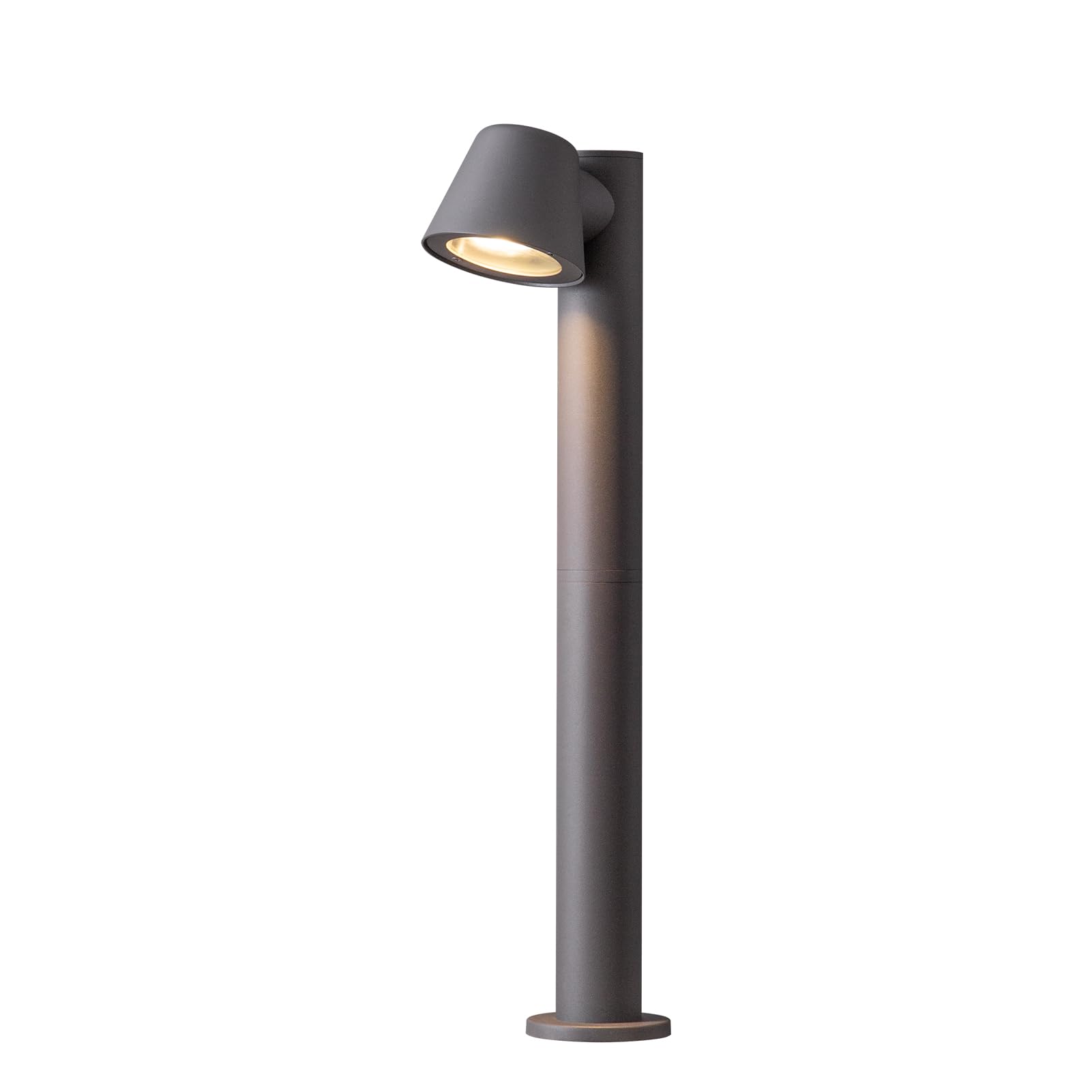 DAWALIGHT Lampada GU10 Esterno 5W LED Lampioni da Giardino Esterno Moderno IP44 Impermeabile per Sentiero Cortile Terrazzo Paesaggio, Alluminio, Antracite