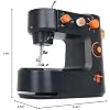 Sewing Machines Mini, Portable Sewing Machine for Beginner with 12 Built-in Stitches and Reverse Sewing, Multi-Function Mending Machine Small with Accessory Kit Pedal for Family Children's Day (black)