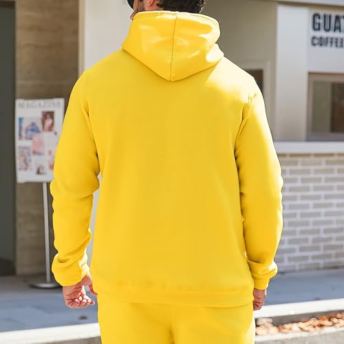 Hoodies for Women Men UK Blouse Shirt Autumn Winter Leisure Hooded Sweater Solid Color Sweater Soft Top Blouse Jacket Sweatshirt Colour Jacket Hoodie with Zip Long Sleeve Sport Style Casual Yellow