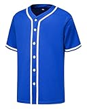 Photo Gallery ywies maglia da baseball da uomo con bottoni, divisa bianca per softball, hip hop, hipster, maniche corte, blu, l Photo Gallery ywies maglia da baseball da uomo con bottoni, divisa bianca per softball, hip hop, hipster, maniche corte, blu, l