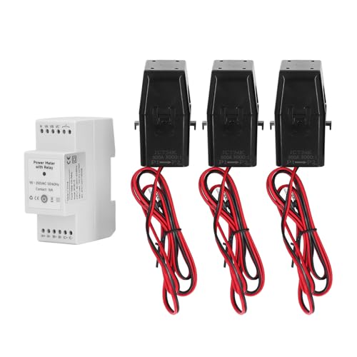 Medidor de Energía WiFi de 3 Fases con Pinza y Relé para Monitoreo de Potencia en Hogar y Negocio miniatura 1